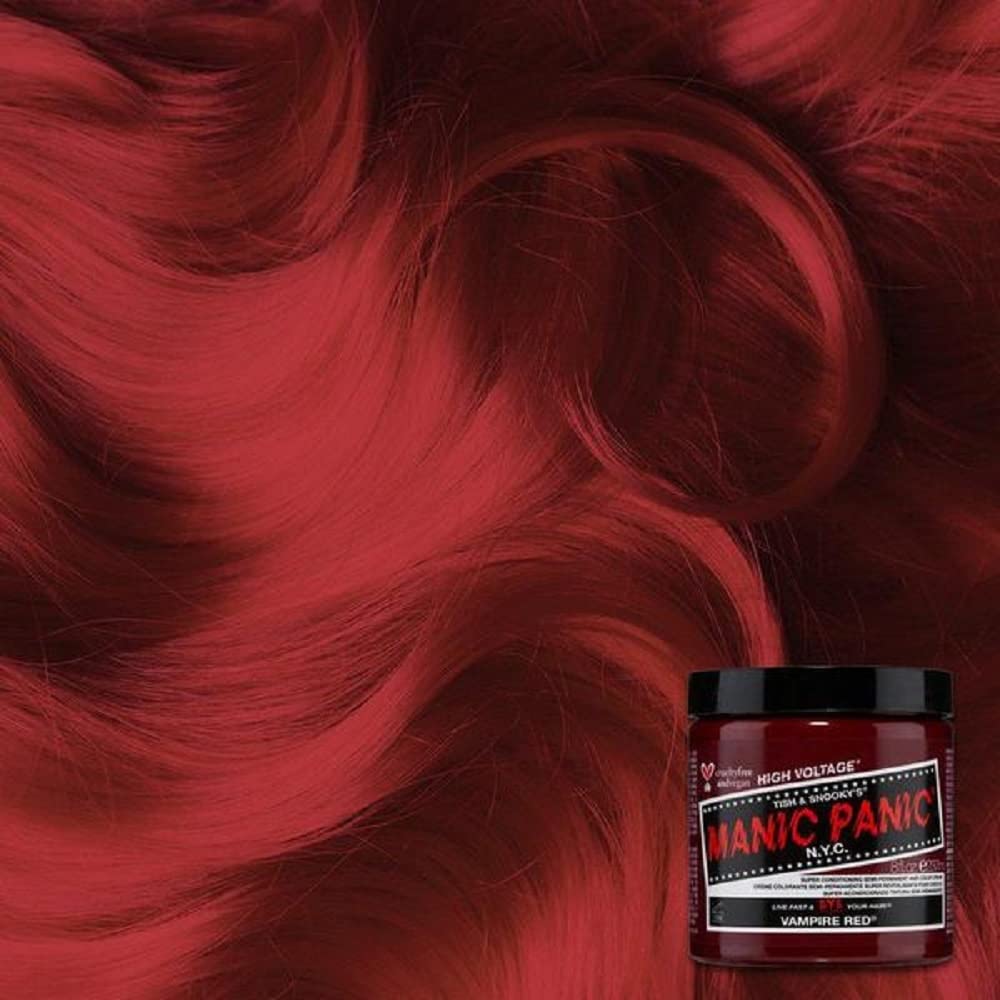 Mixing Vampire Red in a bowl for custom shades