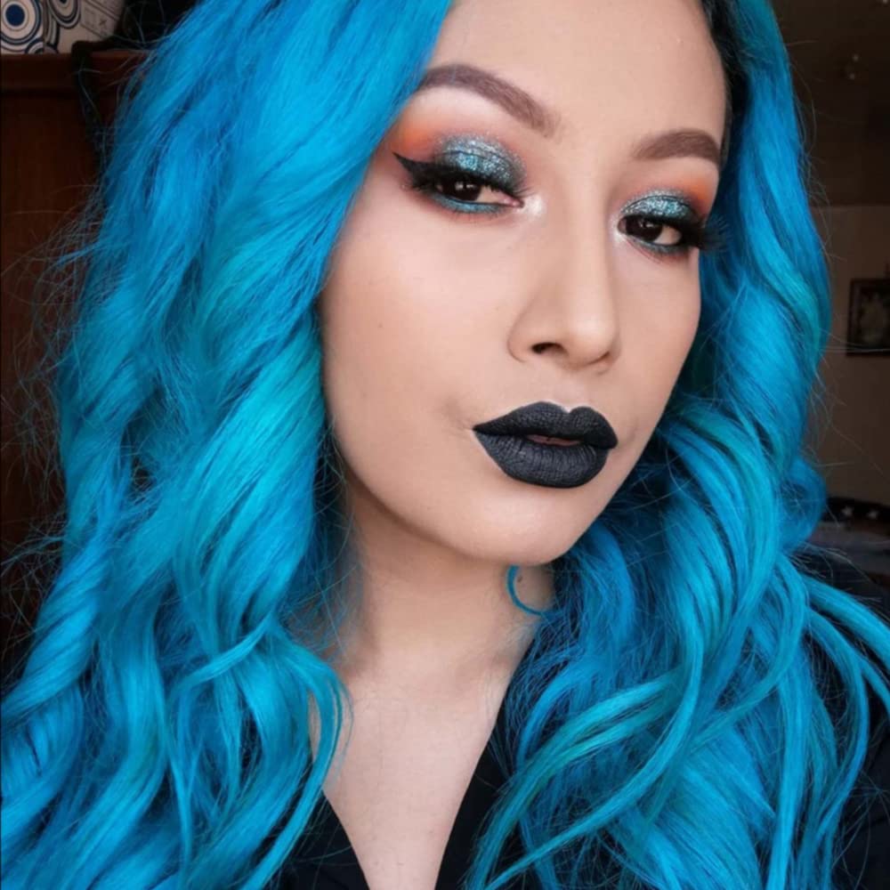 MANIC PANIC Voodoo Blue resealable tub preserves color between uses.
