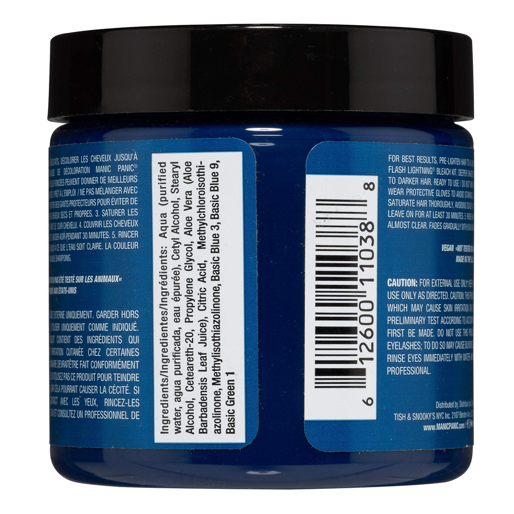 MANIC PANIC Voodoo Blue swatch displays dark cyan with green undertones.