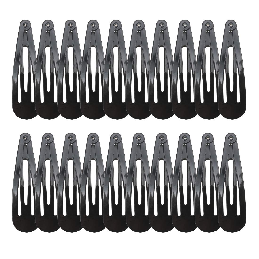 Manipepe clips pelo negro grande 2,7 pulgadas con agarre seguro para el cabello