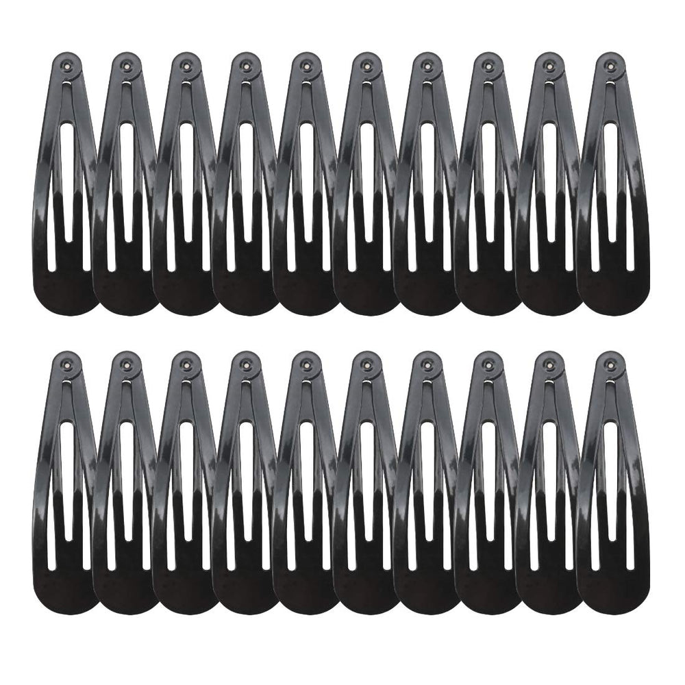 Manipepe clips pelo negro grande 2,7 pulgadas con agarre seguro para el cabello