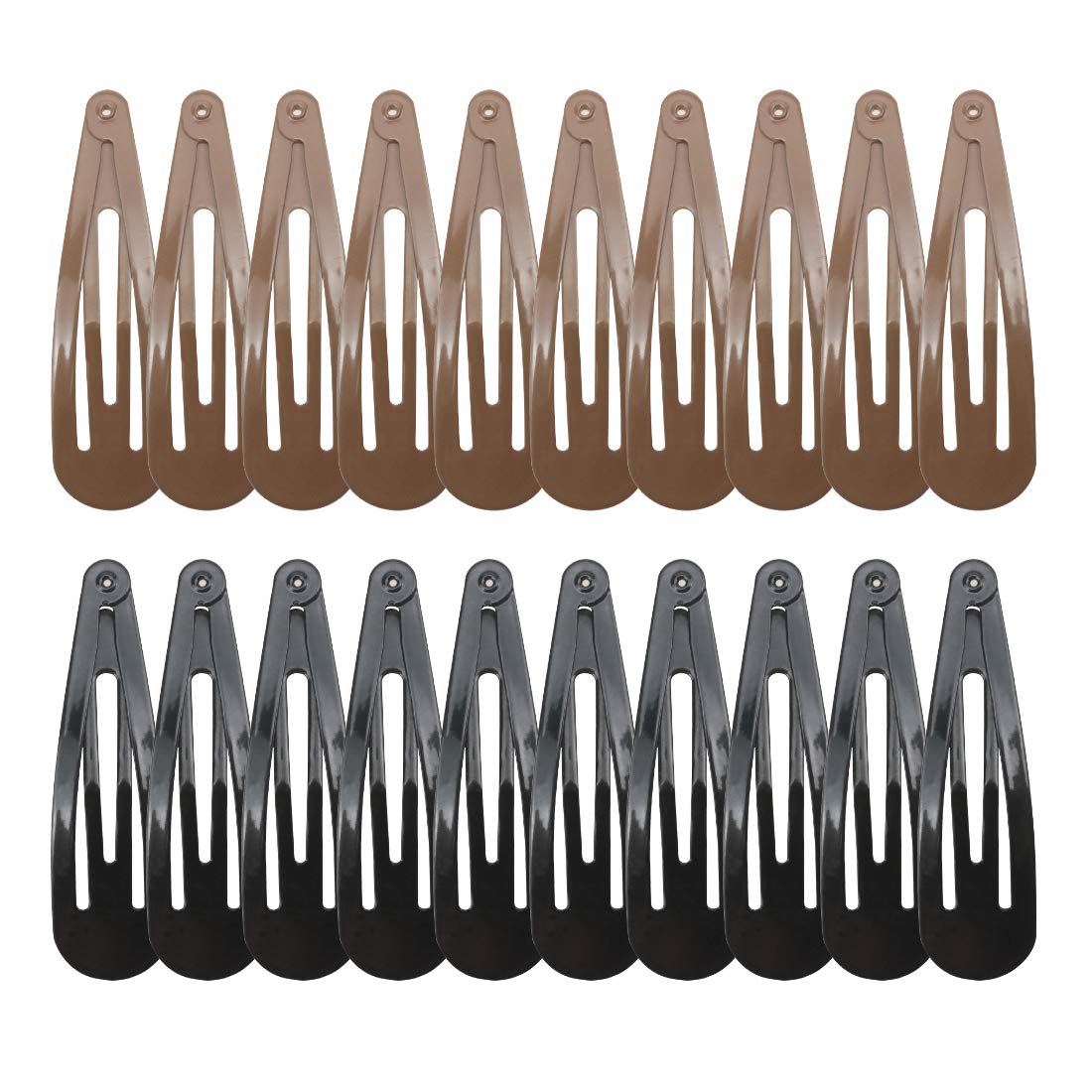 Horquillas de metal antideslizantes Manipepe, negro; sujetan el cabello con firmeza