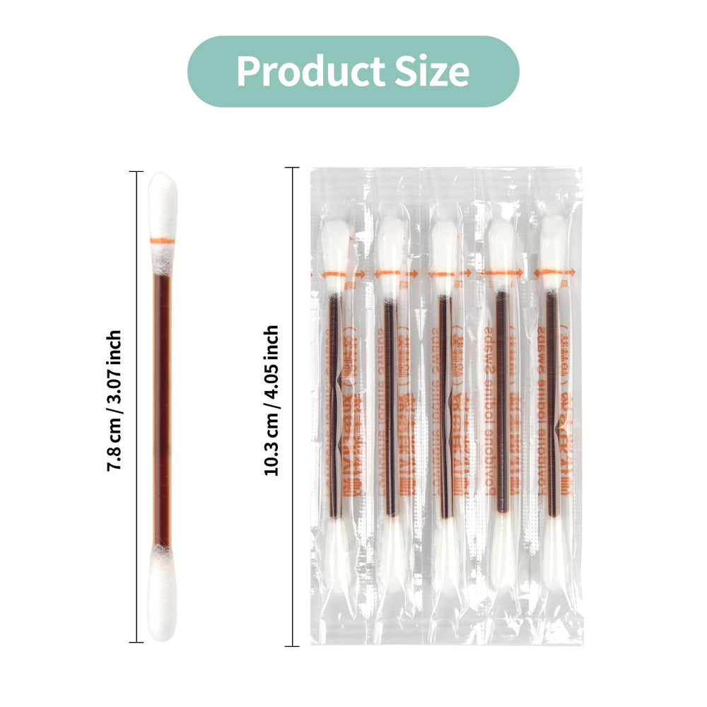 Manna MedTech iodine swabs box contents confirms 100 swabs for family care