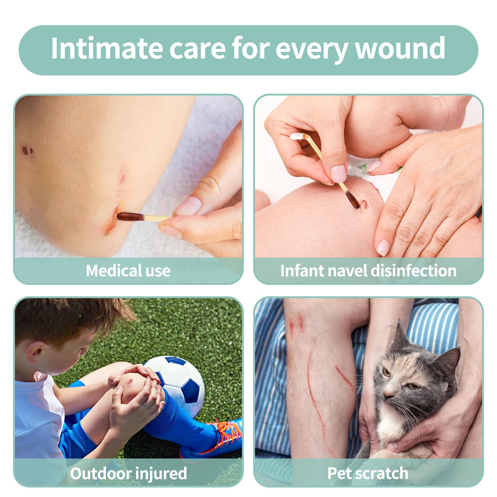 Manna MedTech iodine swabs individually sealed for freshness and contamination prevention