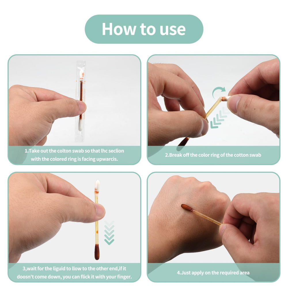 Manna MedTech iodine swabs one-handed use demonstration for quick cleansing