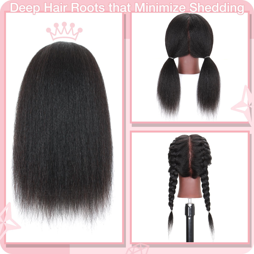 MannequeenHead multi-use styling for washing, curling, and cutting practice.