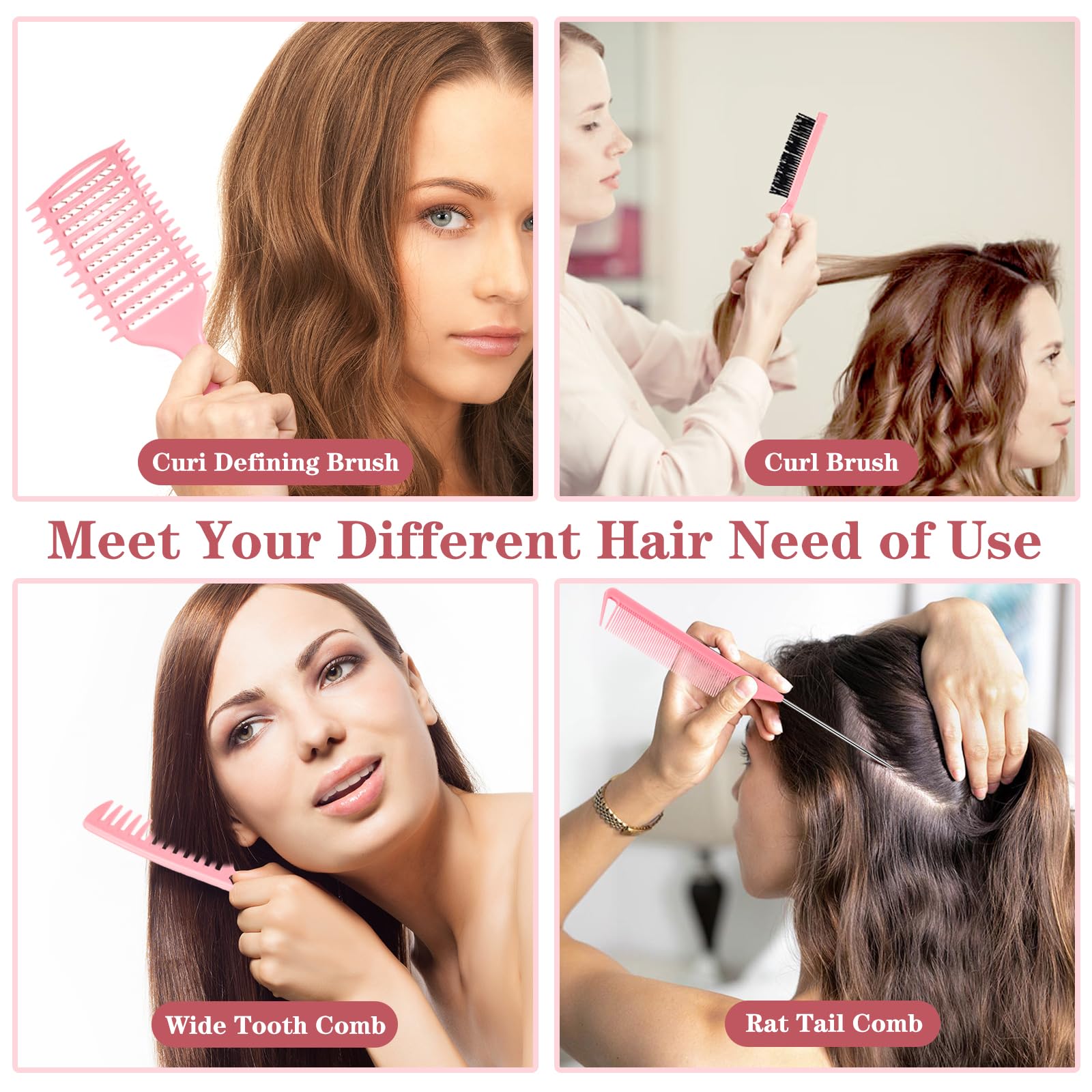 Manrator curl comb detangles without pulling, easing product distribution.
