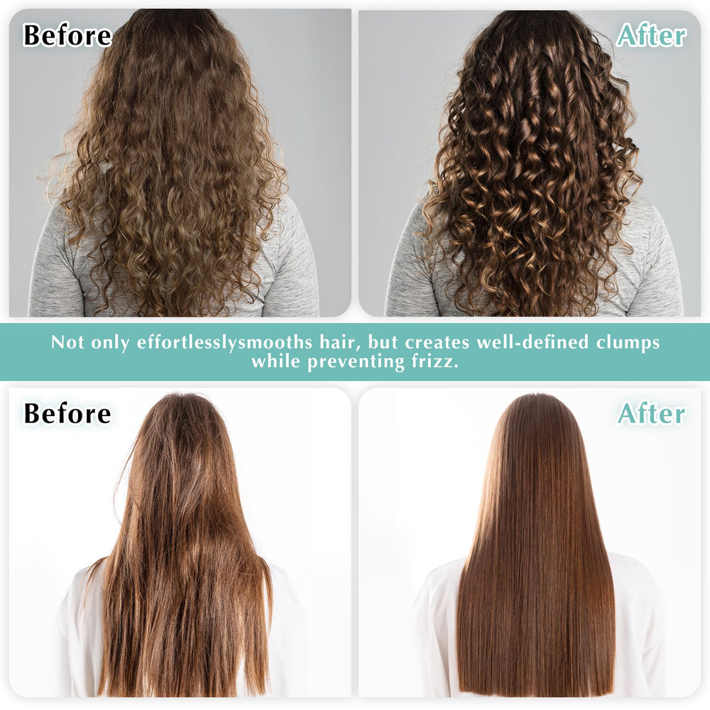 Manrator Curl Defining Brush detangling curls on wet or dry hair.