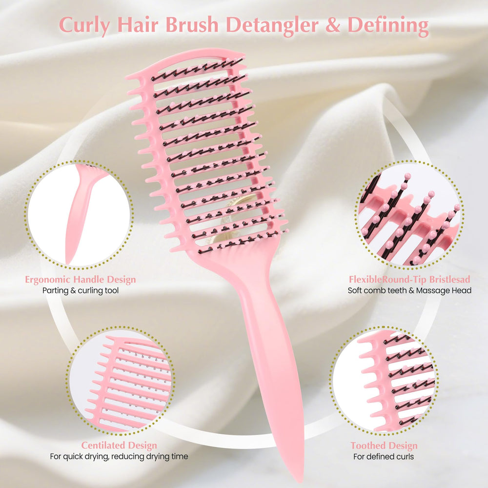 Manrator Curl Defining Brush with ergonomic handle supports comfortable styling sessions.