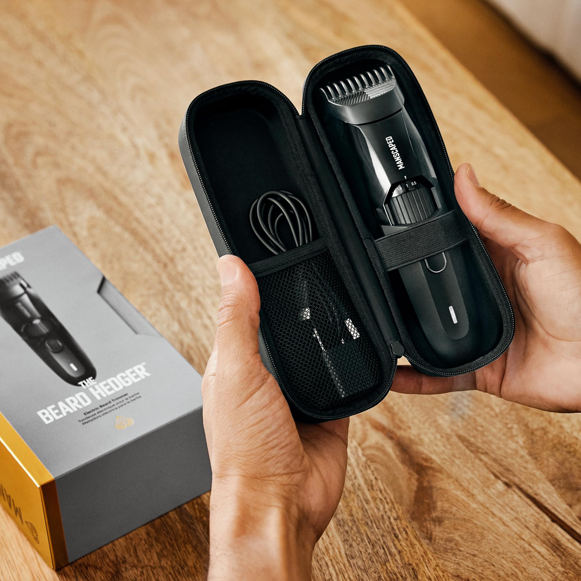 60-minute battery life for extended cordless grooming sessions