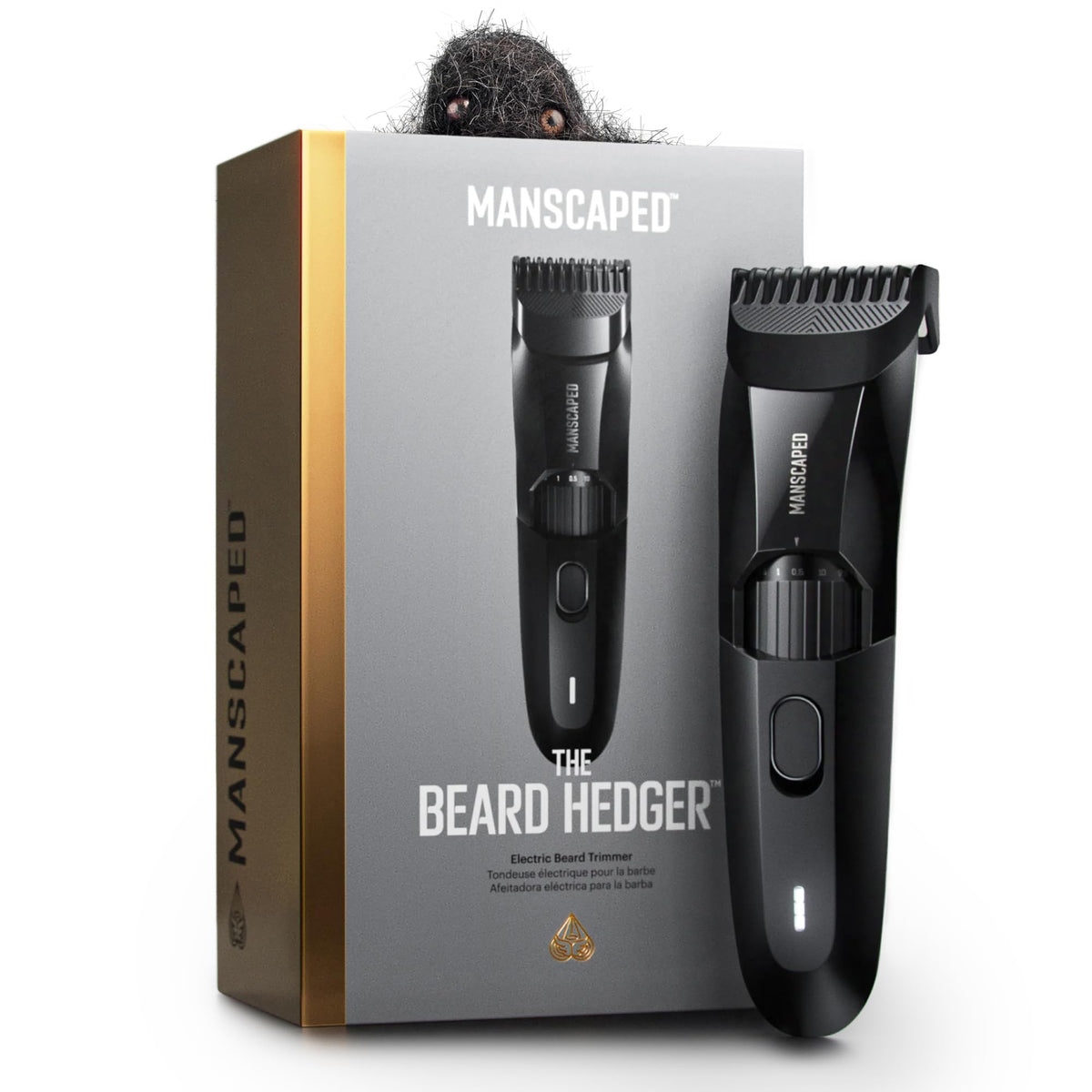 MANSCAPED Beard Hedger zoom wheel for precise 0.5–10 mm length control, ideal for style variety