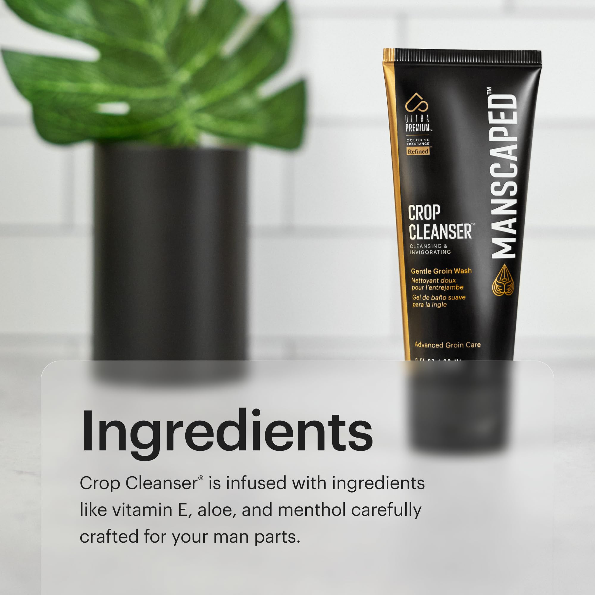 MANSCAPED Crop Cleanser: uso diario para hombres activos.