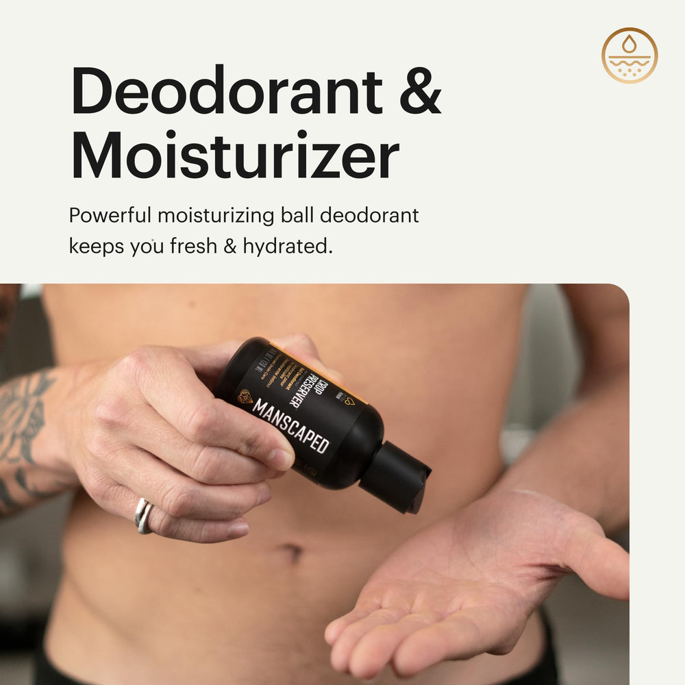 MANSCAPED Crop Preserver ingredients-aloe panel highlights skin-soothing hydration.