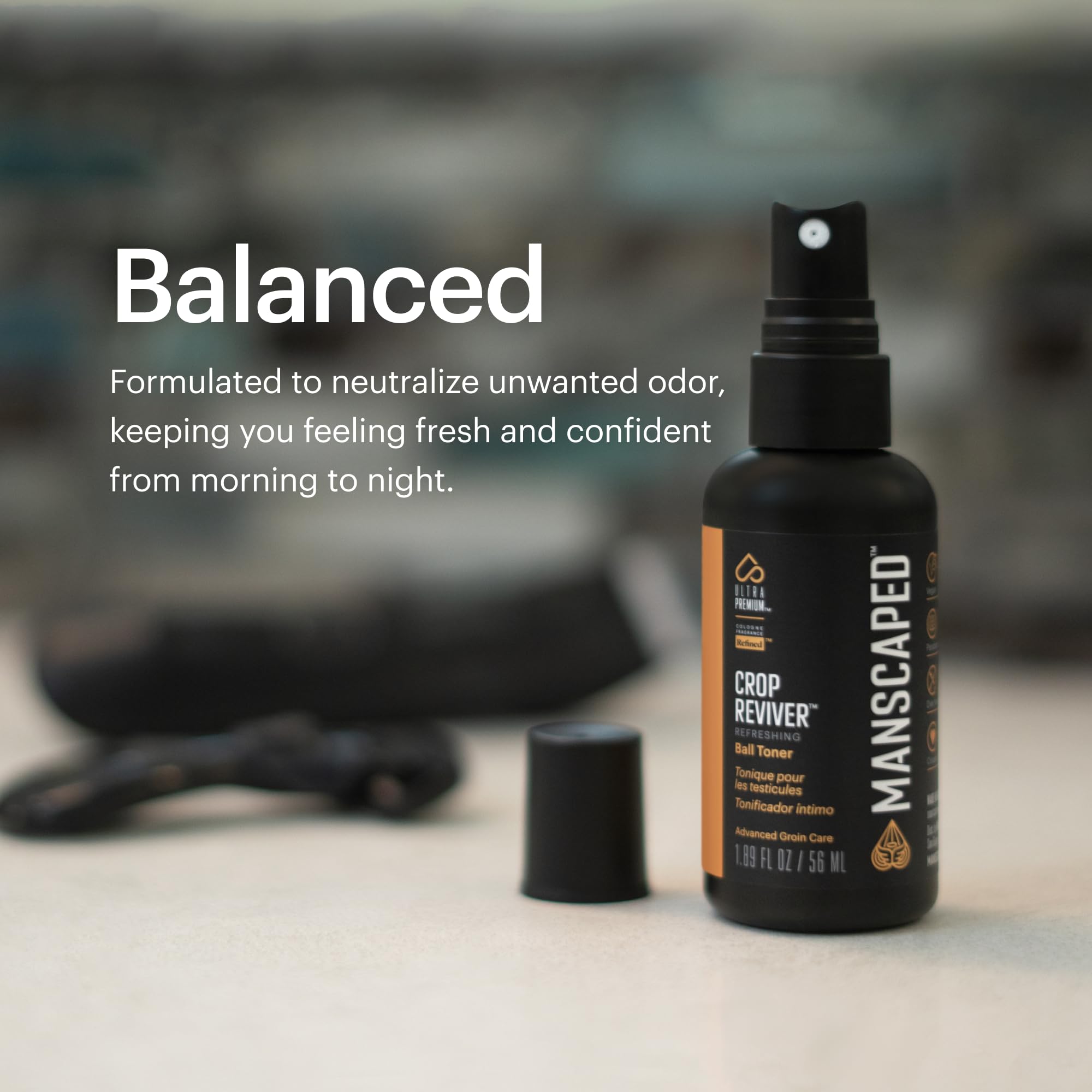 MANSCAPED Crop Reviver cooling effect on a hot day