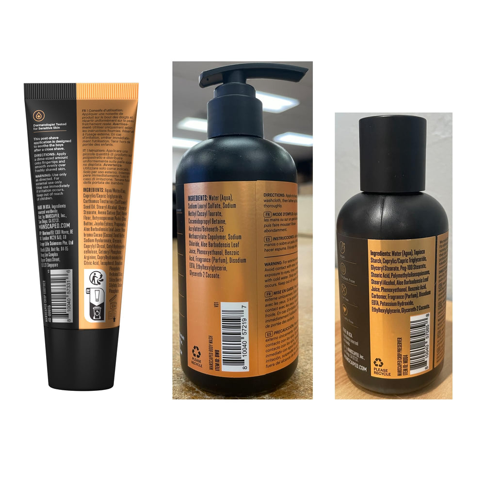 MANSCAPED Premier Package 5.0 Ultra all-in-one grooming kit ready for travel