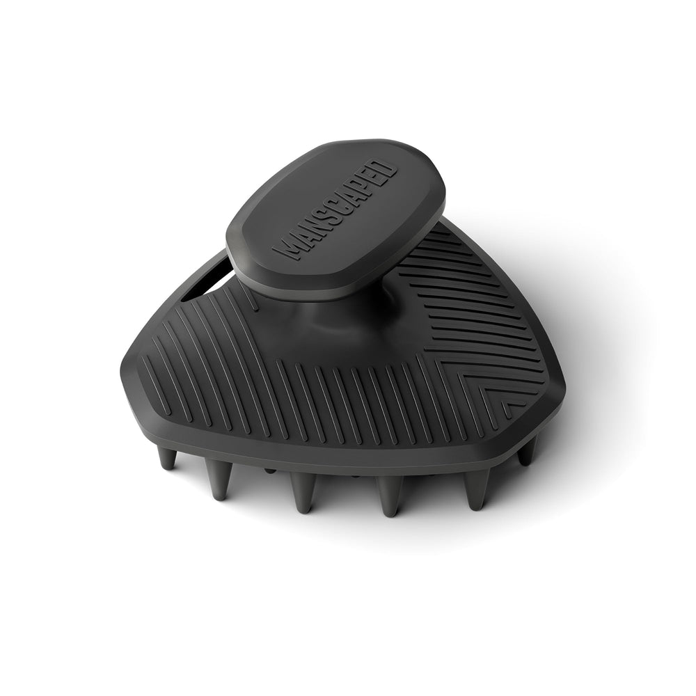 MANSCAPED Scalp Buffer premium silicone material shown in product shot.