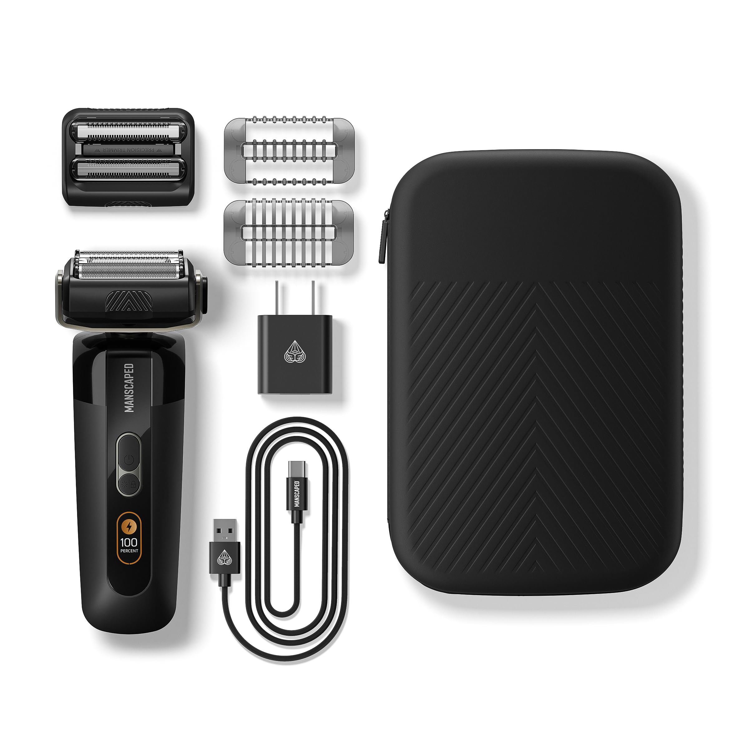 MANSCAPED The Chairman PRO travel lock secures settings during travel.