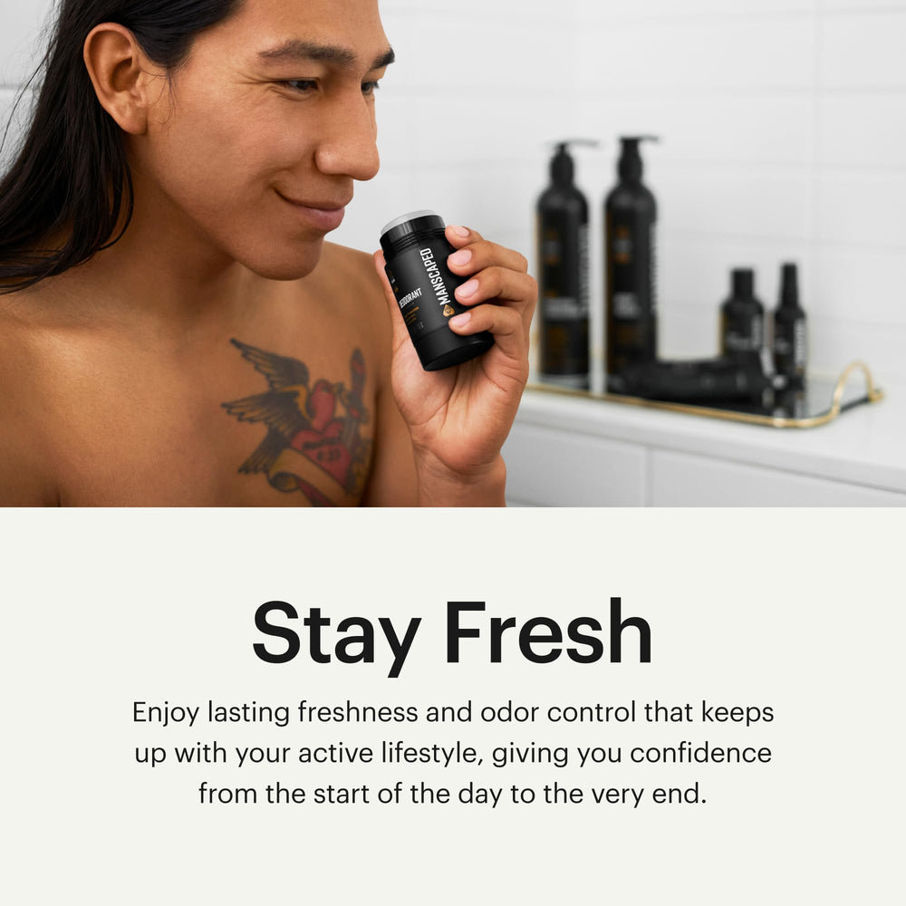 MANSCAPED UltraPremium Deodorant delivers soft, comfortable wear all day