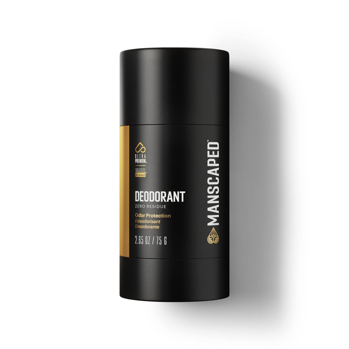 MANSCAPED UltraPremium Desodorante en barra, aplicación suave y sin manchas en la ropa.