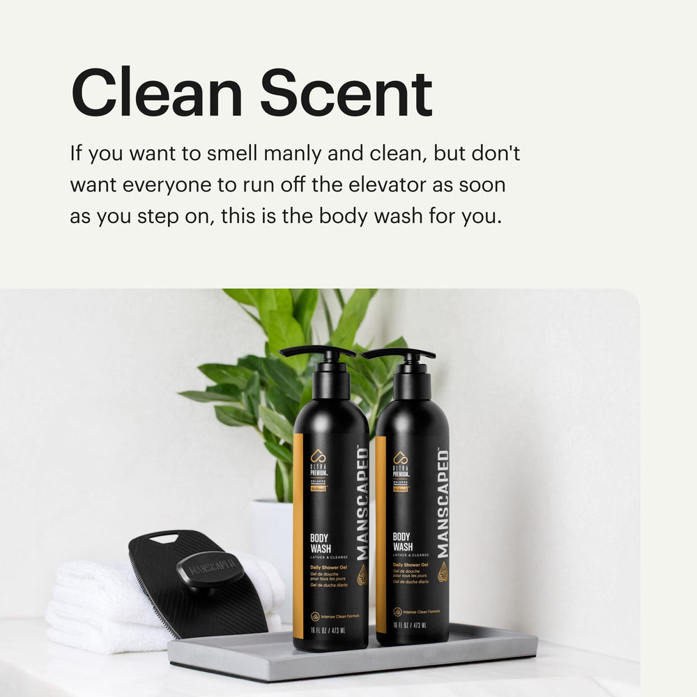 MANSCAPED UltraPremium: fragancia refinada de aroma masculino sutil.