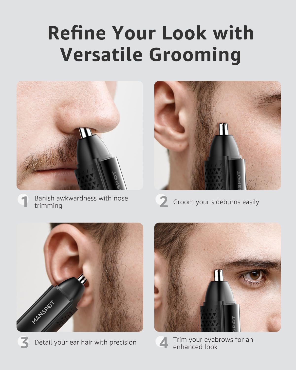 MANSPOT 90-minute runtime keeps you grooming longer.
