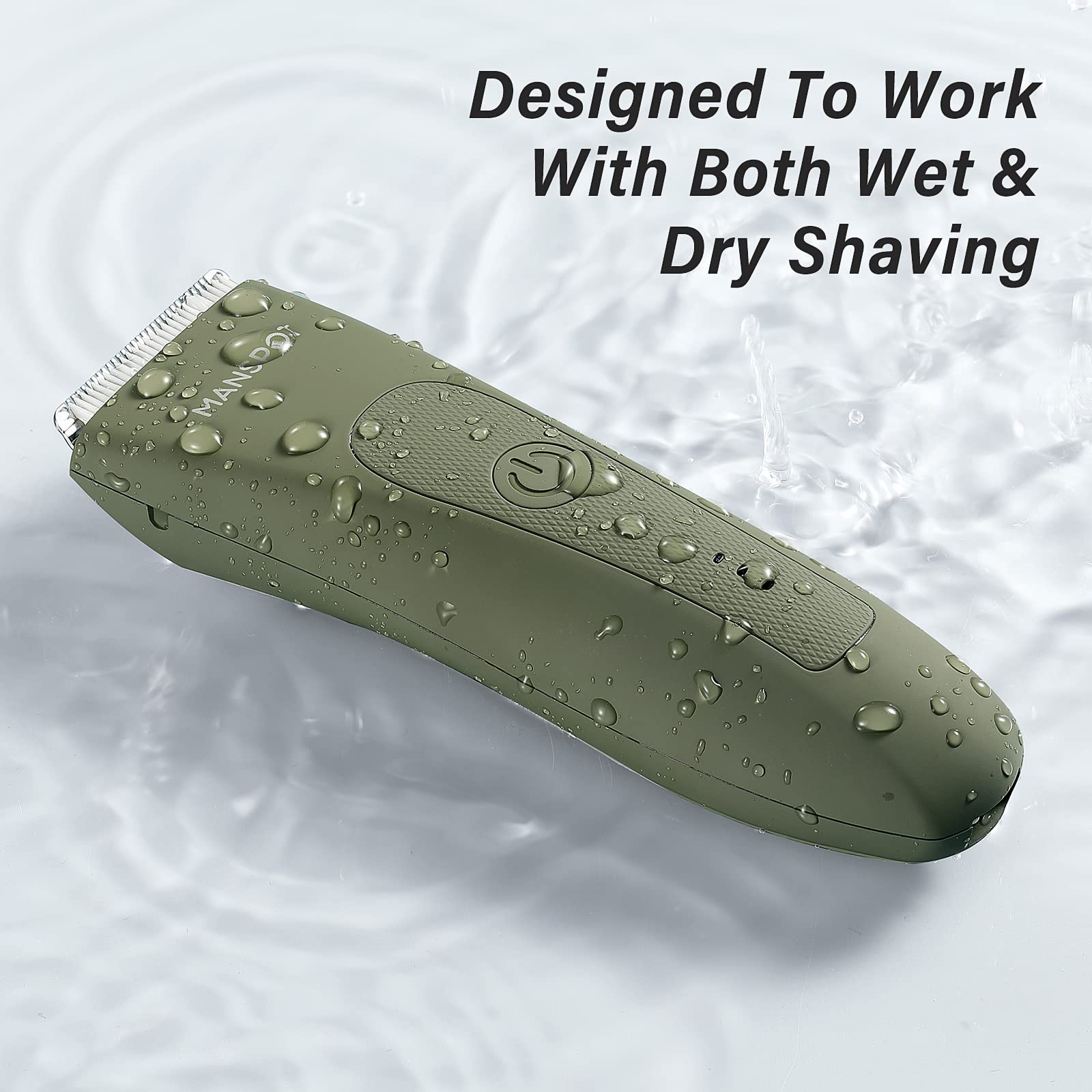 Rechargeable MANSPOT trimmer ready for up to 20 uses per charge.
