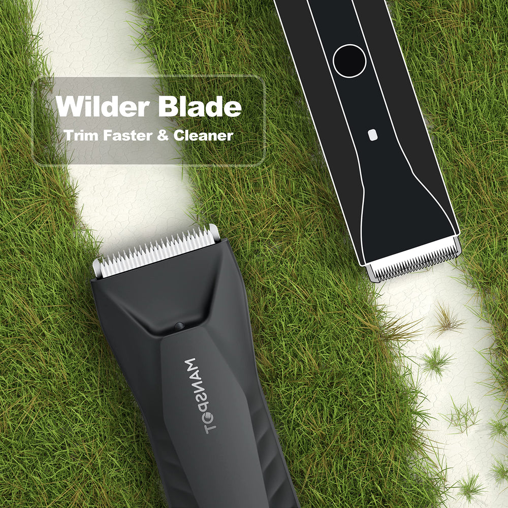 MANSPOT trimming guards illustrate adjustable length options for customization.