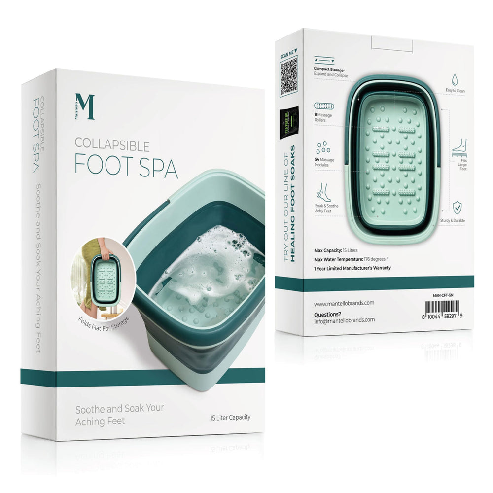 Mantello large-foot spa fits bigger feet for a thorough soak