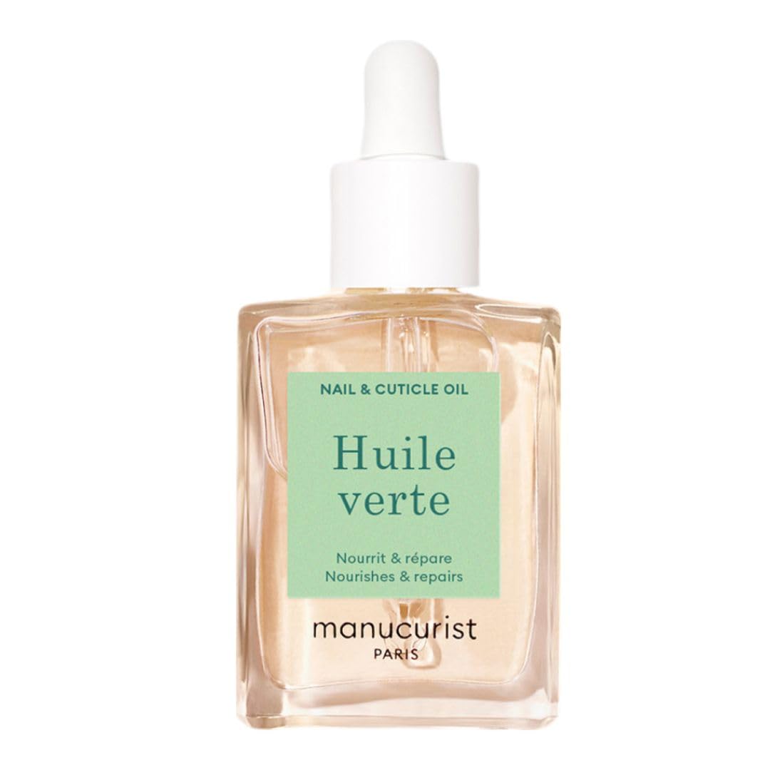 Manucurist Aceite Verde en botella, hidratación para uñas y cutículas.