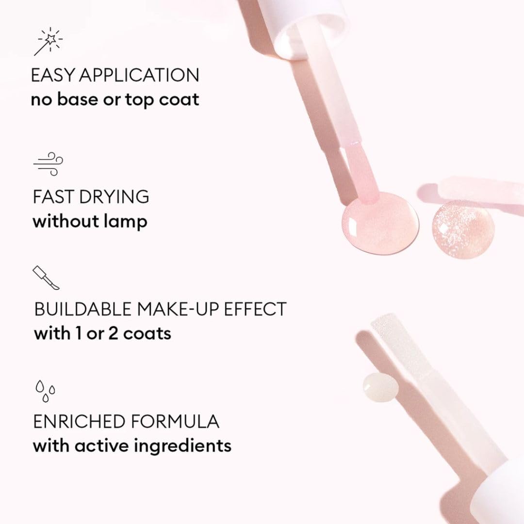 Applying a layer of Manucurist Active Bright for natural brightness