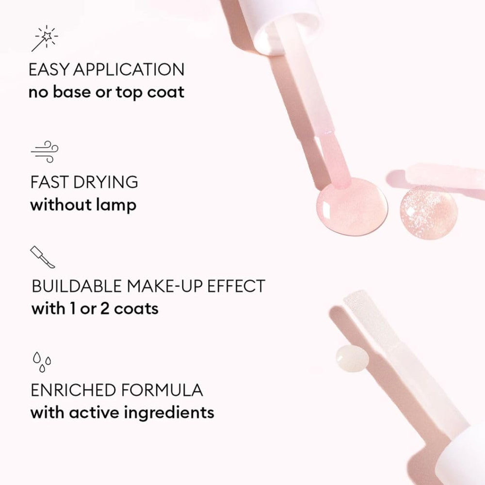 Applying a layer of Manucurist Active Bright for natural brightness