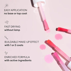 Manucurist Active Glow Frambuesa cuidado de uñas con color rosado