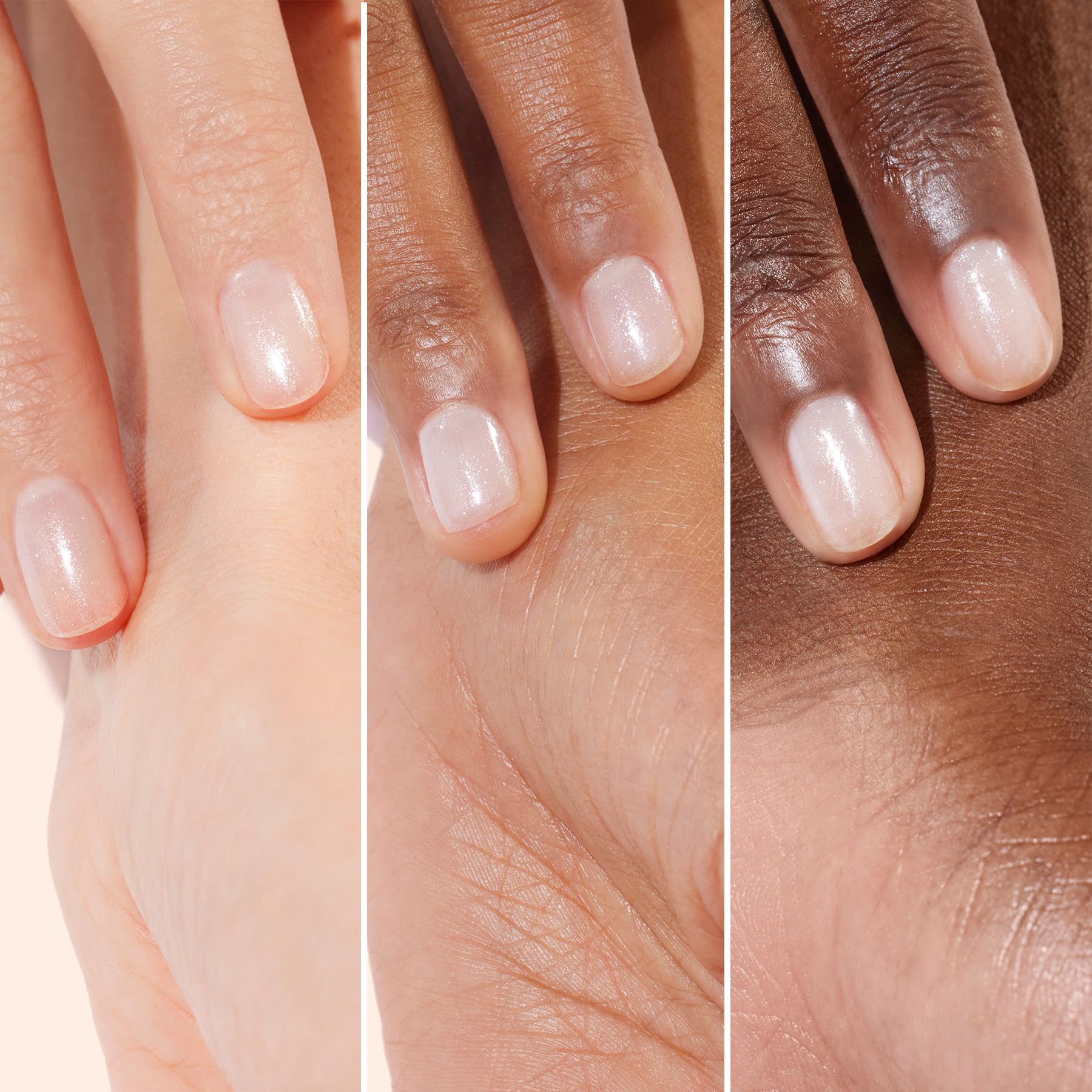 Manucurist Active Shine close-up nails reveal mirror-like shine and beige hue