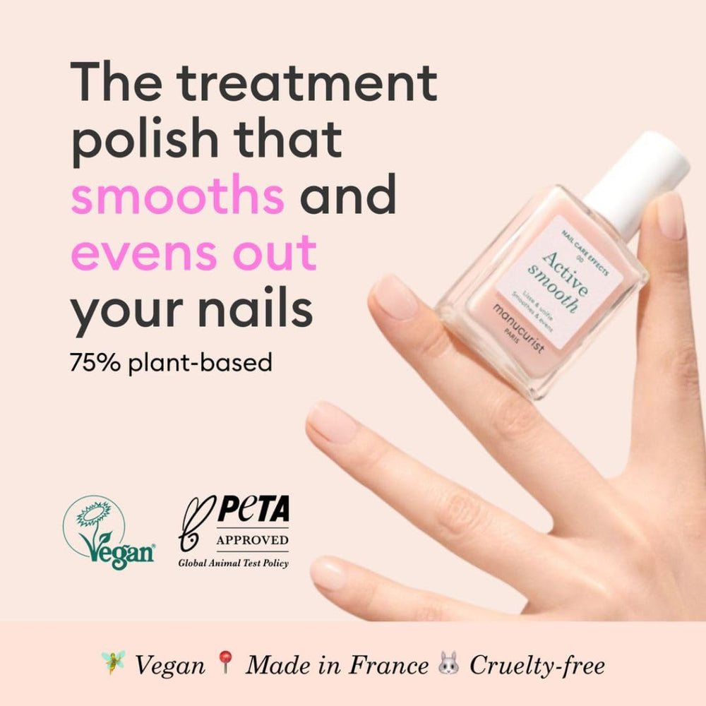 Aplicación en uña con Active Smooth para un color natural