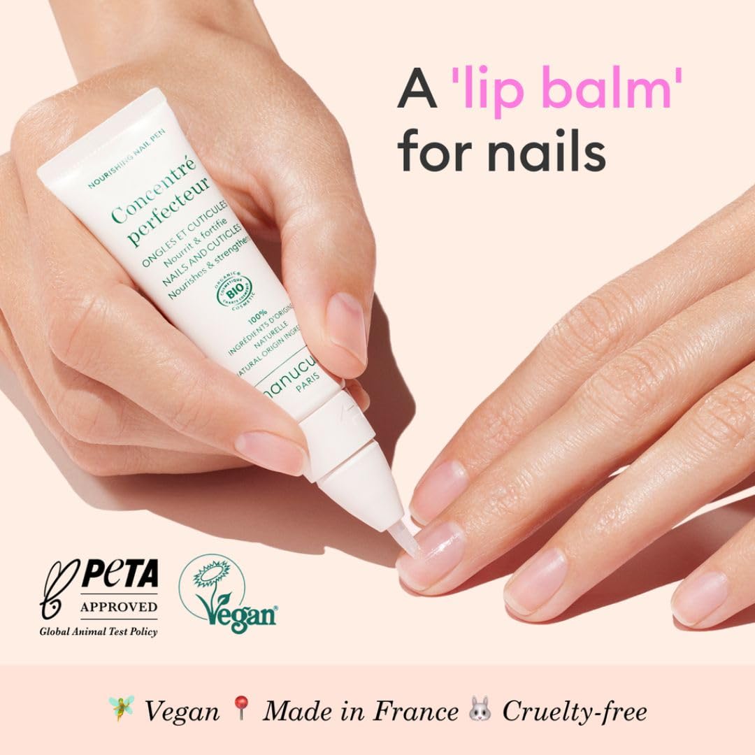 Manucurist Concentré Perfecteur: aplicación diaria para uñas y cutículas.