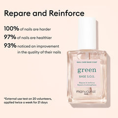 Manucurist Rescue Kit nails before treatment show weak nail plates.