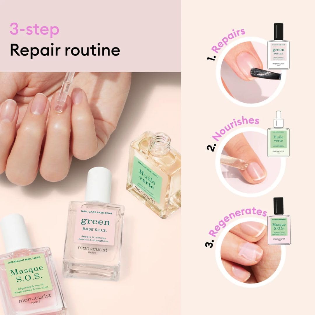 Manucurist Rescue Kit night masque being applied to nails overnight.