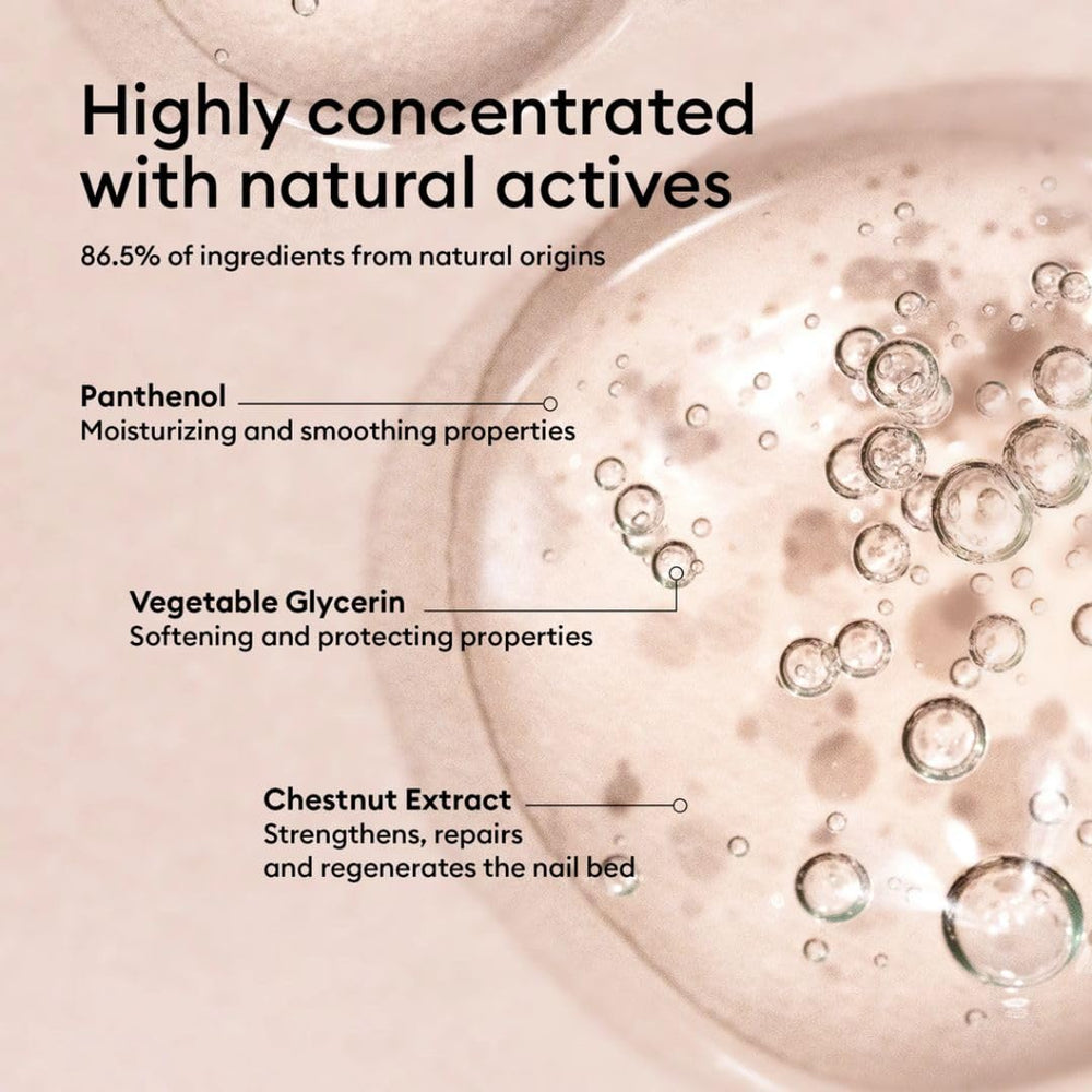 Ingredientes vegetales activos como panthenol y extracto de castaño para cuidado diario