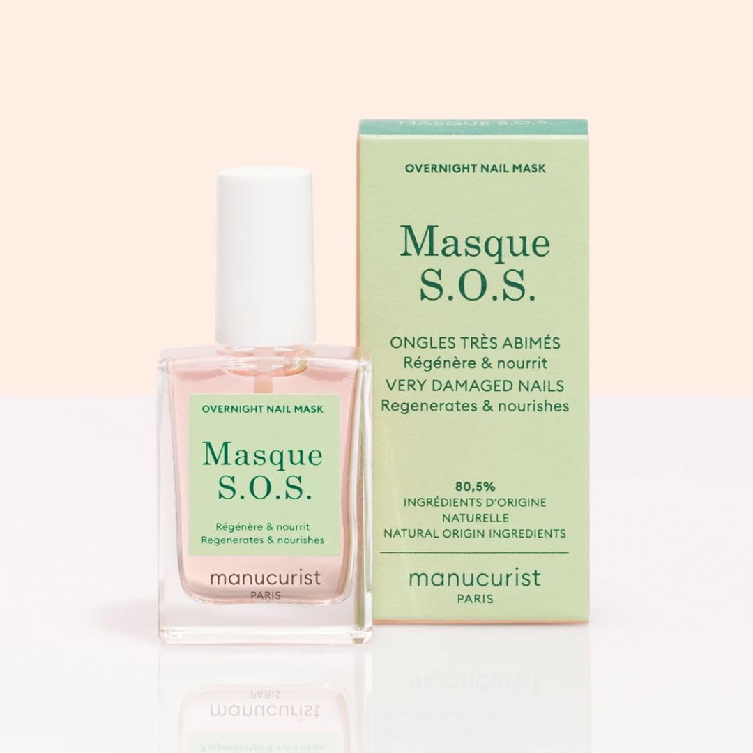 Manucurist SOS Nail Mask lavado matutino: retira con agua jabonosa.