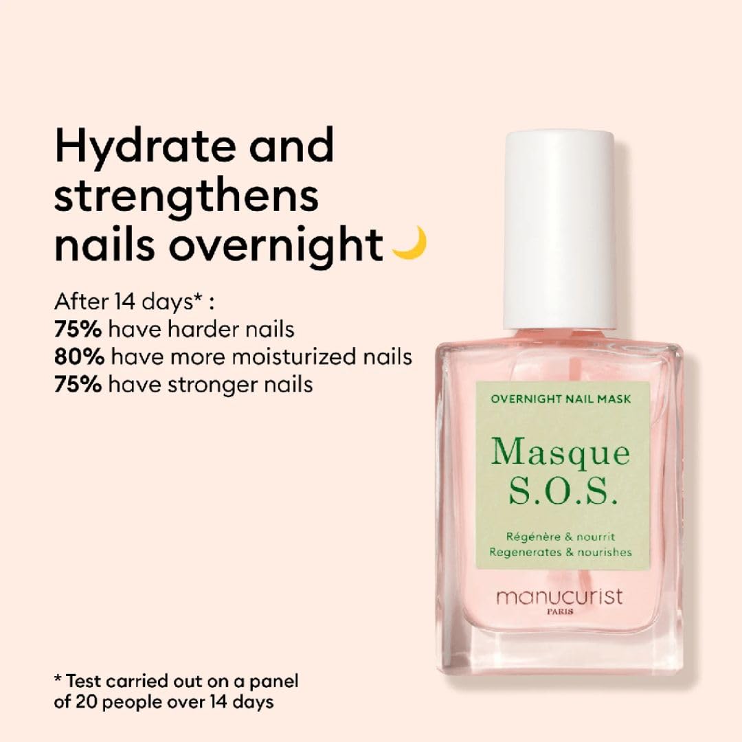 Manucurist SOS Nail Mask textura-densa: nutrir uñas con una capa suave.