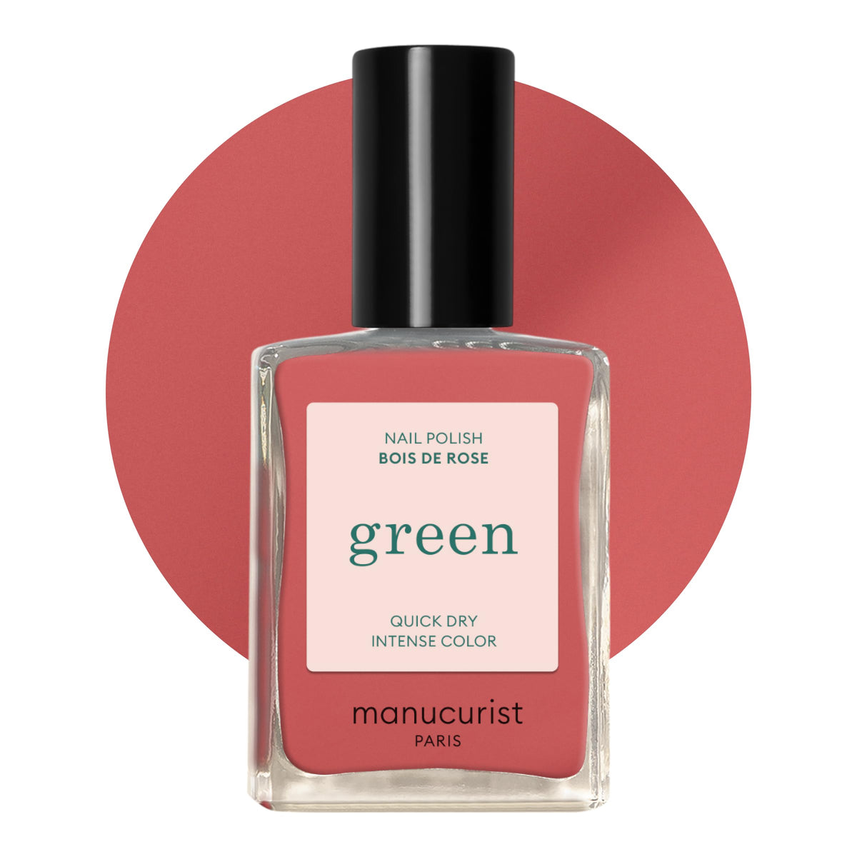 Manucurist Bois de Rose: bote de esmalte verde secado rápido para uñas duraderas