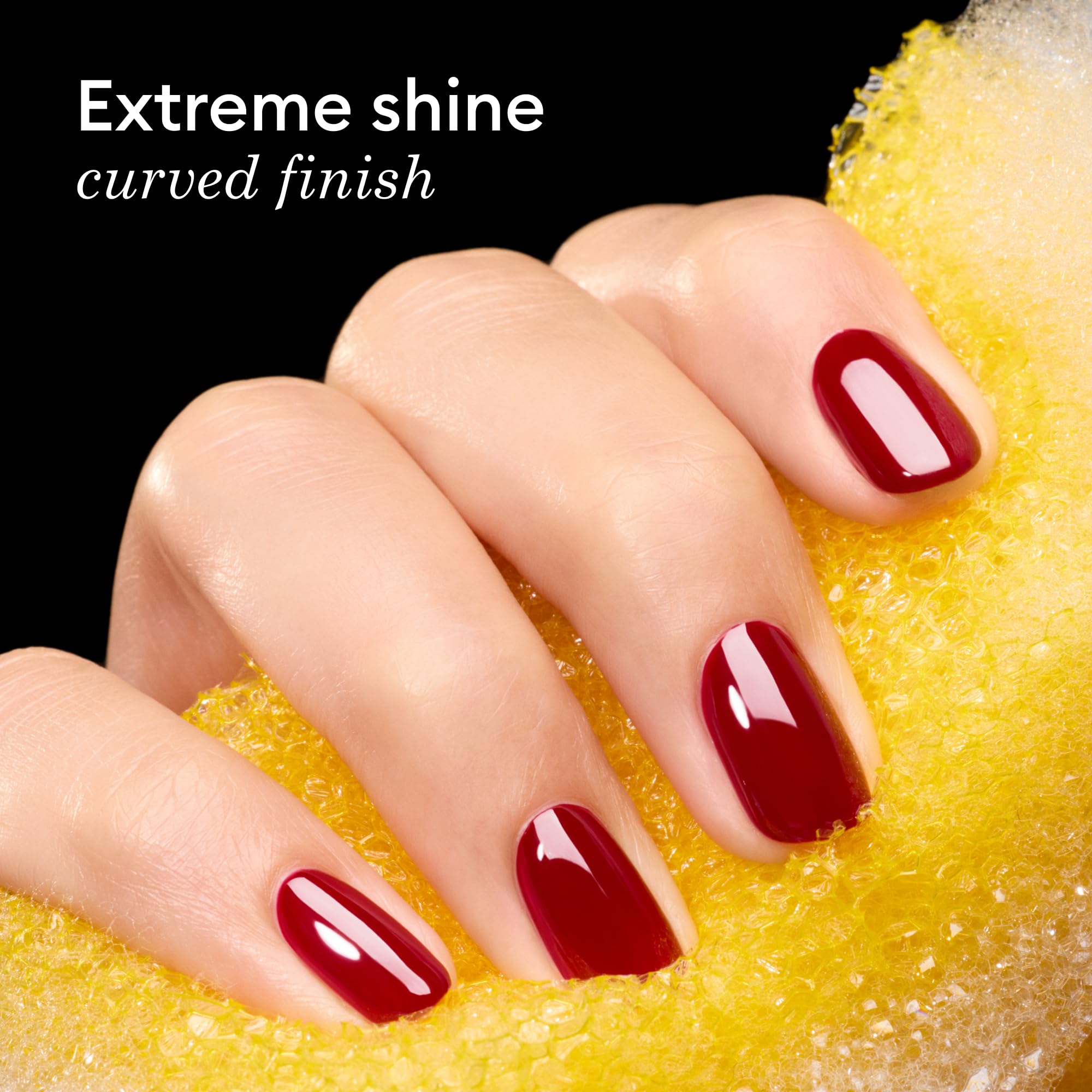 Manucurist Xtrem Flash Top Coat cures instantly under LED or UV lamps.