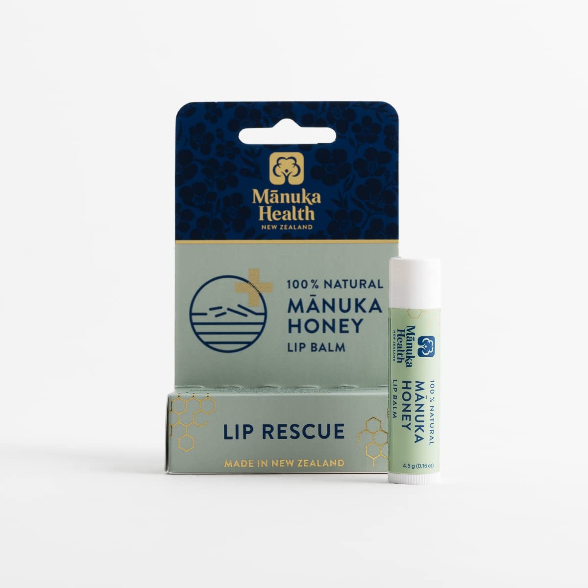 New Zealand-made Manuka Health Lip Rescue nourishes lips with clean ingredients.
