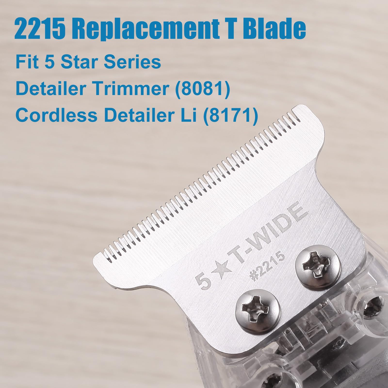 Manxrtod 2215 blade, detailer edge close-up, durable stainless steel