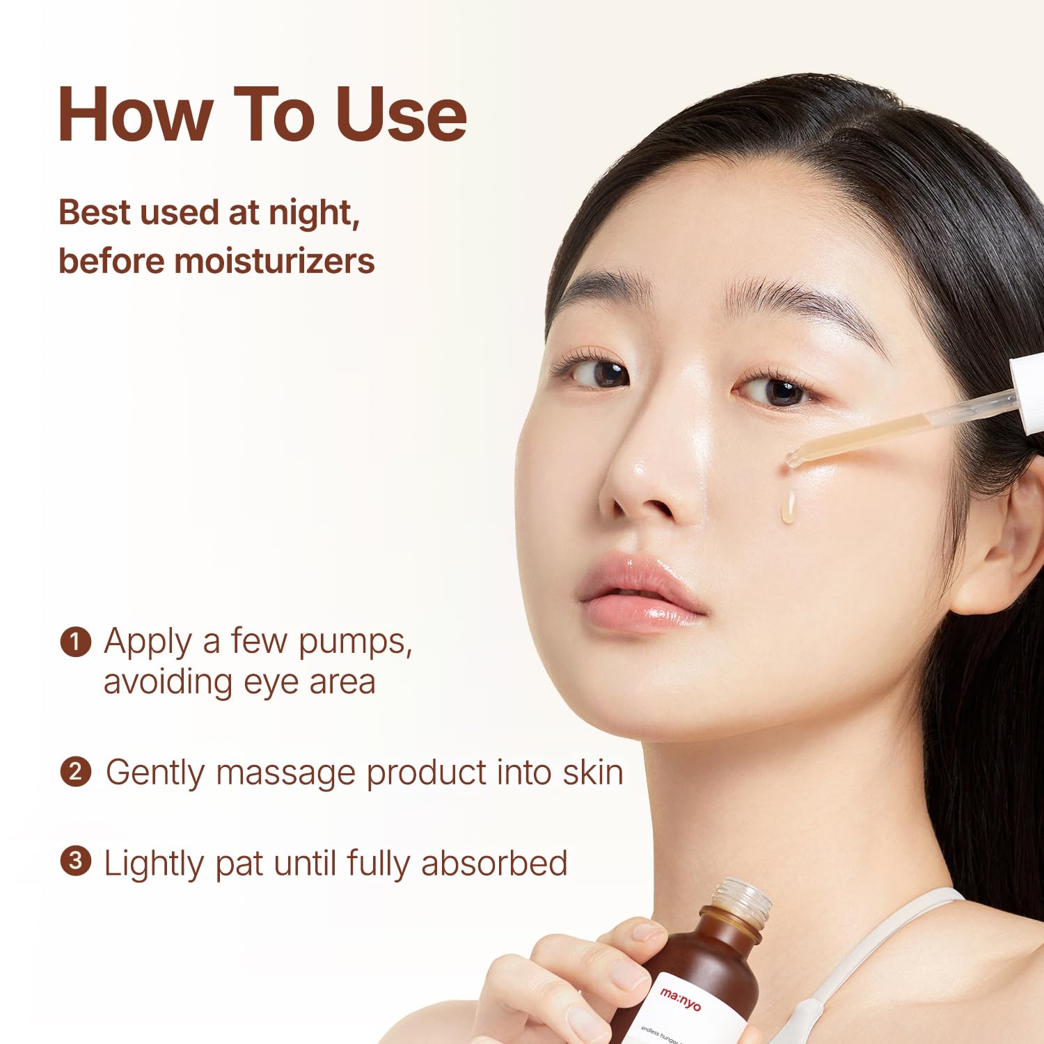 ma:nyo Bifida Biome Ampoule Serum clinical-style shot signaling barrier support.