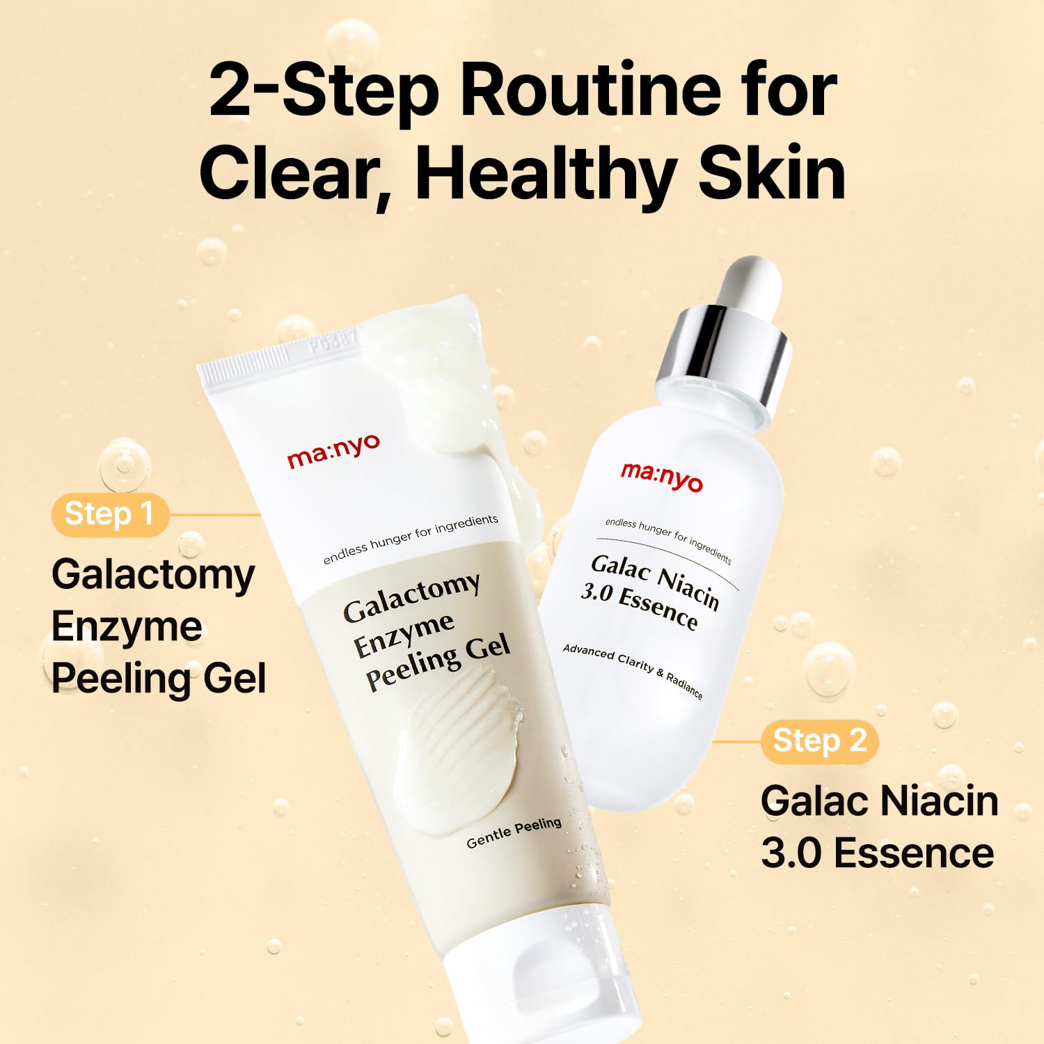 Manyo Galactomy Enzyme Peeling Gel, ritual coreano, suaviza la piel tras cada uso