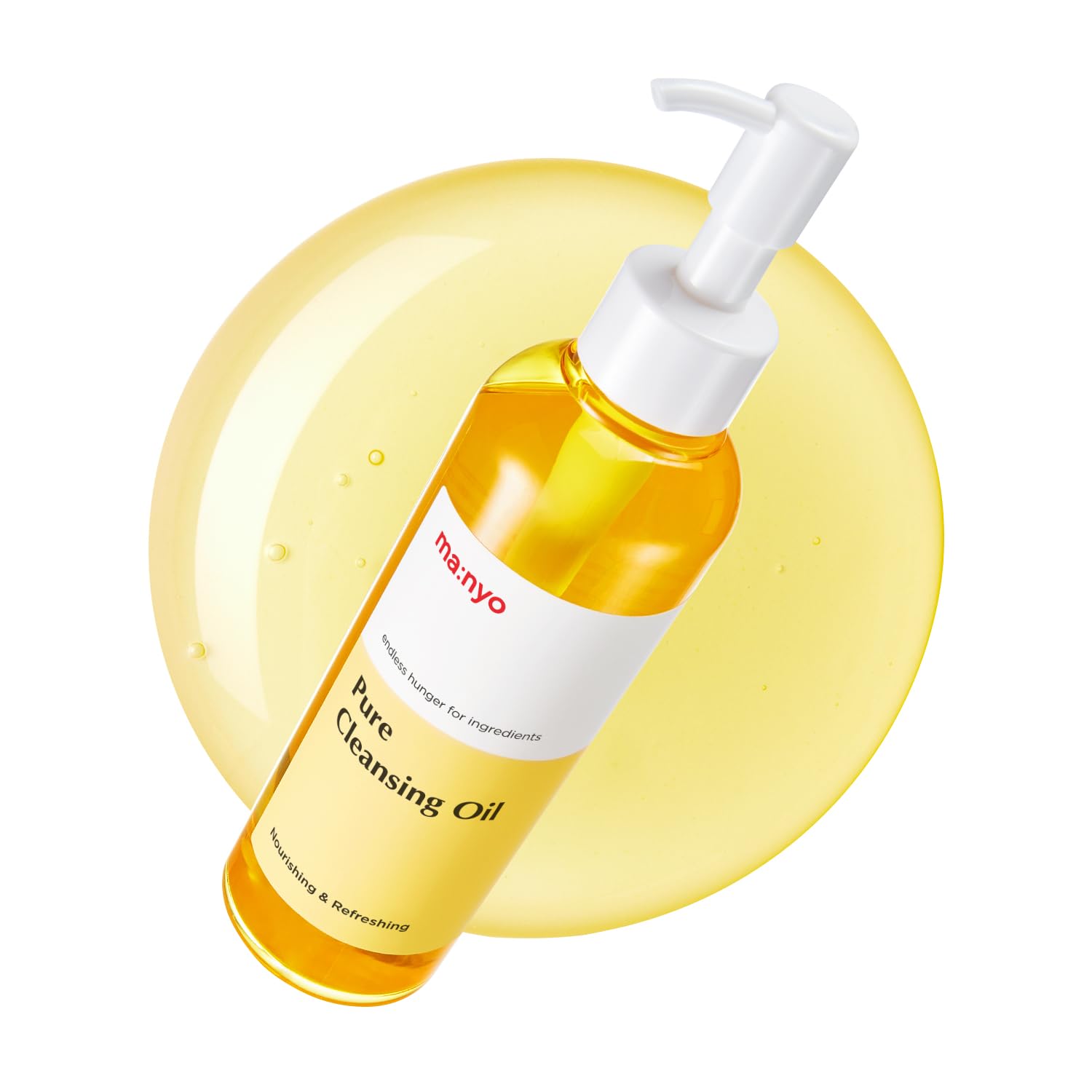 Manyo Pure: botella de aceite limpiador para desmaquillar rostro con suavidad y eficacia
