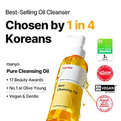 Manyo Pure: desmaquillante en aceite para maquillaje resistente y cuidado de la piel