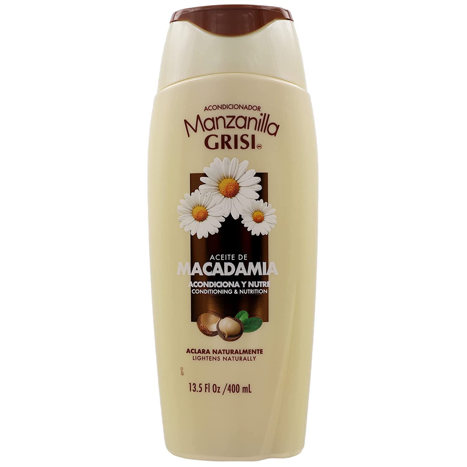 Grisi Manzanilla conditioner pump top releasing rich, nourishing cream.