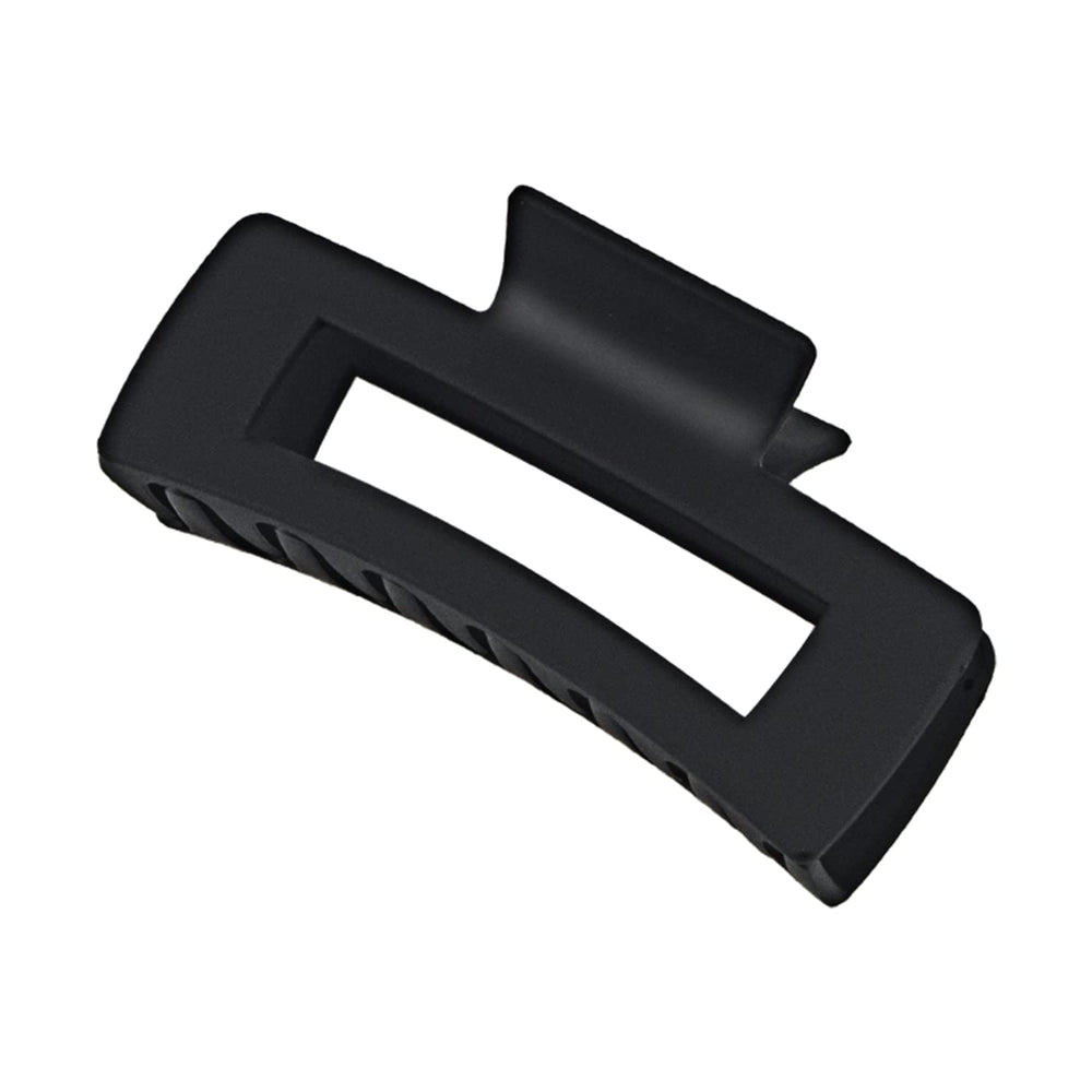 Maorulu clip de pelo forma banana negro grande, agarre seguro para cabello grueso.